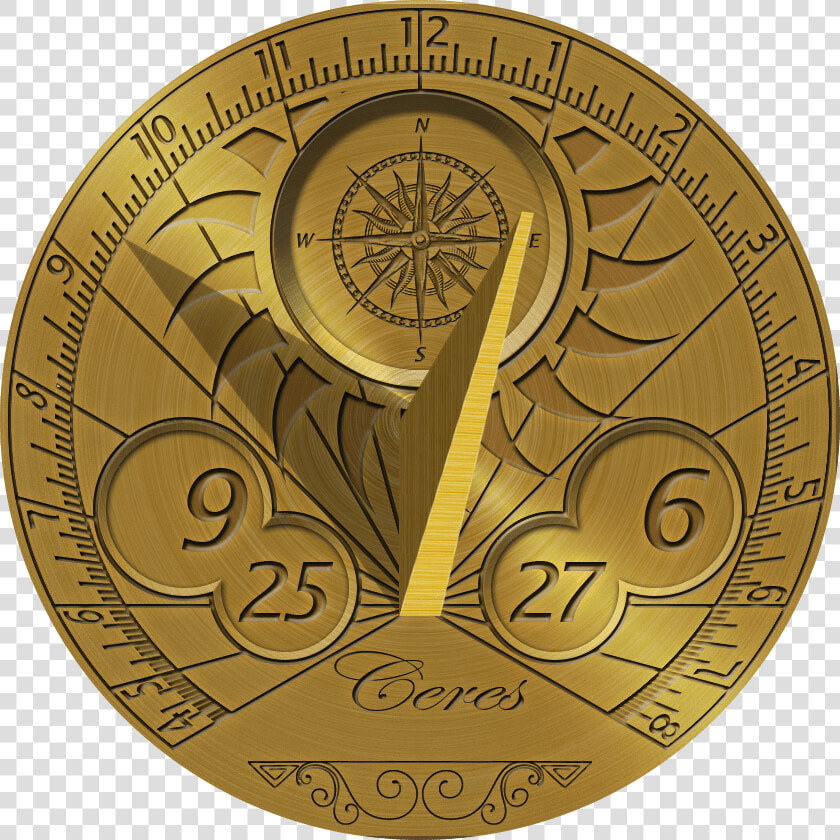 Cadran Solaire En Or Clipart  HD Png DownloadTransparent PNG