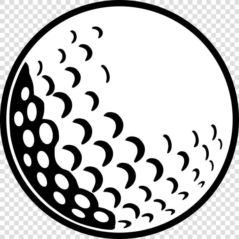 Clip Art Golf Ball Vector   Golf Ball Black And White  HD Png DownloadTransparent PNG