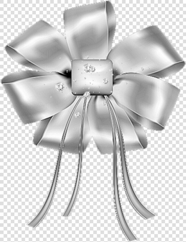 Mq Bows Diamonds Sticker   White Bow Ribbon Transparent Background  HD Png DownloadTransparent PNG