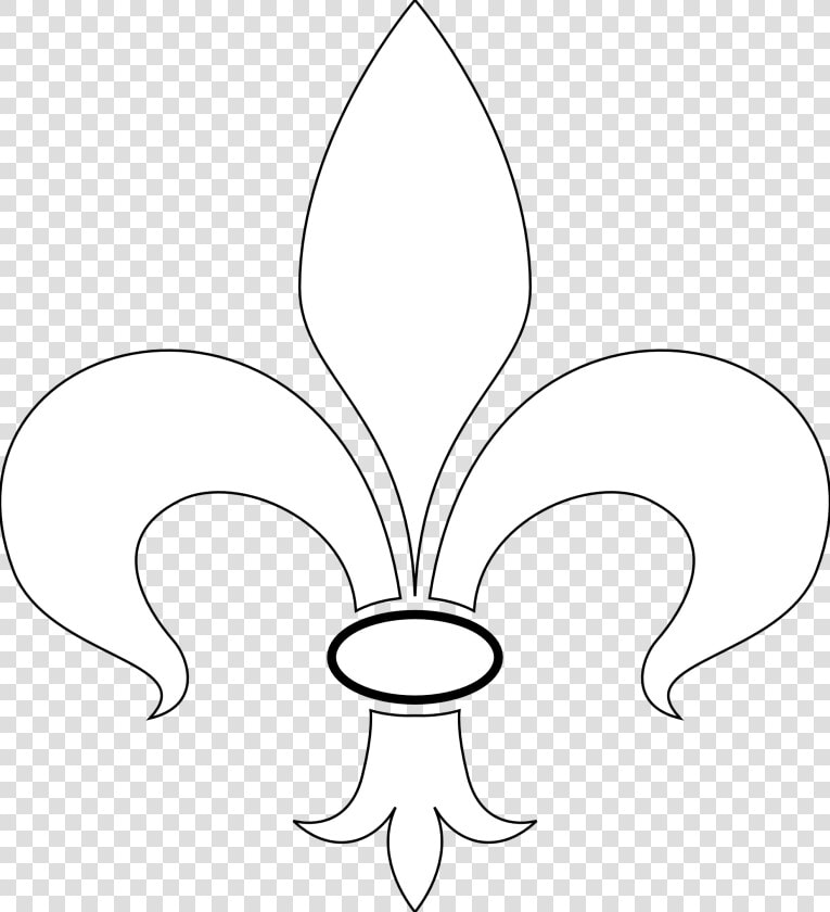 Black And White Fleur De Lis Images   White Fleur De Lis Png  Transparent PngTransparent PNG