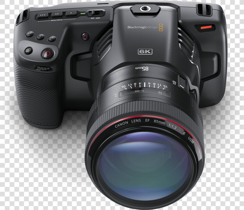 Blackmagic Pocket Cinema Camera 6k Top Angle   Blackmagic Pocket Camera 6k  HD Png DownloadTransparent PNG