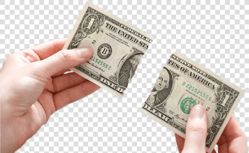 Dollar Bill Ripped In Two   Dollar Bill Currency Transparent  HD Png DownloadTransparent PNG