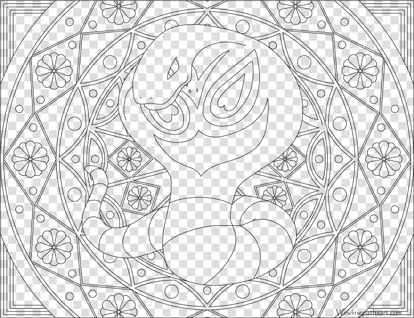 Pokemon Dragonair Coloring Page  HD Png DownloadTransparent PNG