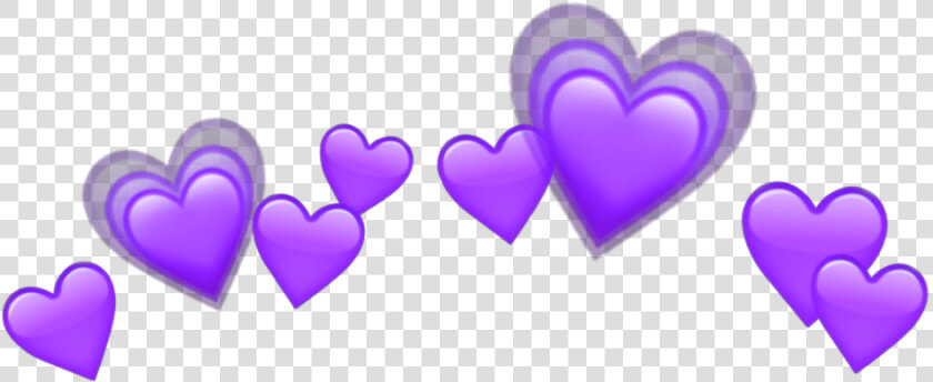   purple  heart  purpleheart  heartpurple  crown  emojis   Heart Emojis Png Transparent  Png DownloadTransparent PNG