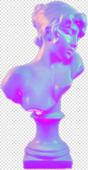  aesthetic Statue Purple Glitch Transparent Pink   Mannequin  HD Png DownloadTransparent PNG
