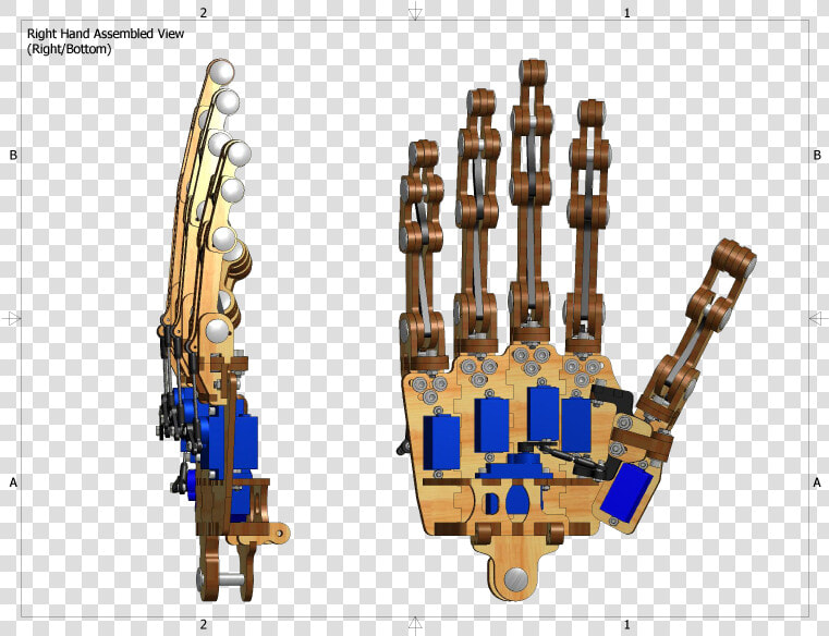 Right Hand Assembly Right bottom   Roy The Robot Hand  HD Png DownloadTransparent PNG