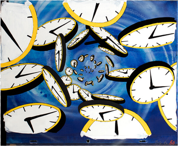 Ian Emes  The Dark Side Of The Moon   Clock Pink Floyd Animation  HD Png DownloadTransparent PNG