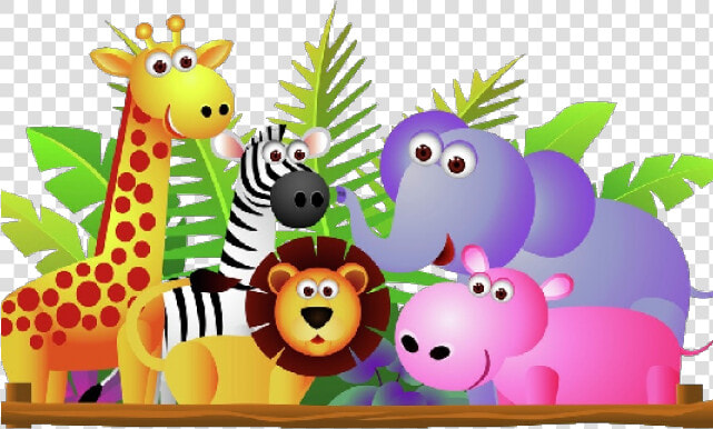 Baby Animal Cartoon   Cute Zoo Animals Clipart  HD Png DownloadTransparent PNG