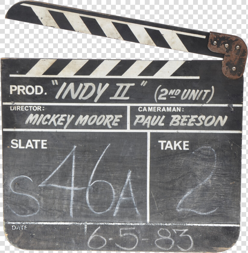 Indiana Jones Clapboard  HD Png DownloadTransparent PNG