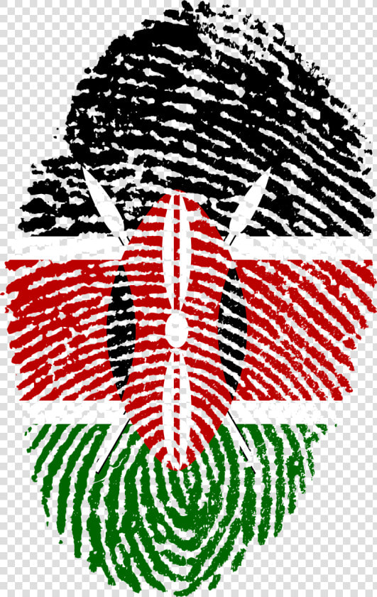 Kenya Flag Fingerprint Free Photo   Kenyan Flag Png  Transparent PngTransparent PNG