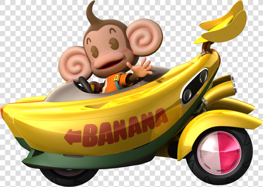 Aiai big Waluigi Head   Sega Monkey Sega All Stars Racing  HD Png DownloadTransparent PNG