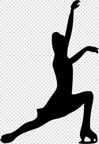 Vector Clip Art Of Skate Dancer Silhouette   Figure Skating Clip Art  HD Png DownloadTransparent PNG