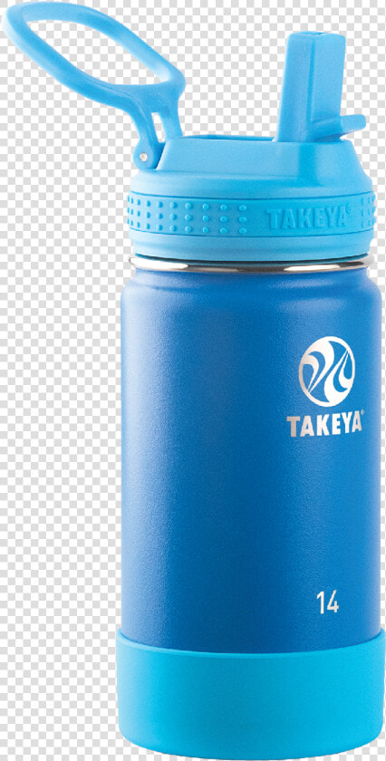 Takeya Actives Kids Stainless Steel Water Bottle W straw   Kids Water Bottle Clipart  HD Png DownloadTransparent PNG