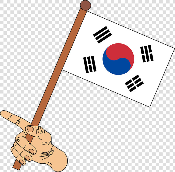 Transparent Korea Flag Clipart   Japan And Korea Flag  HD Png DownloadTransparent PNG