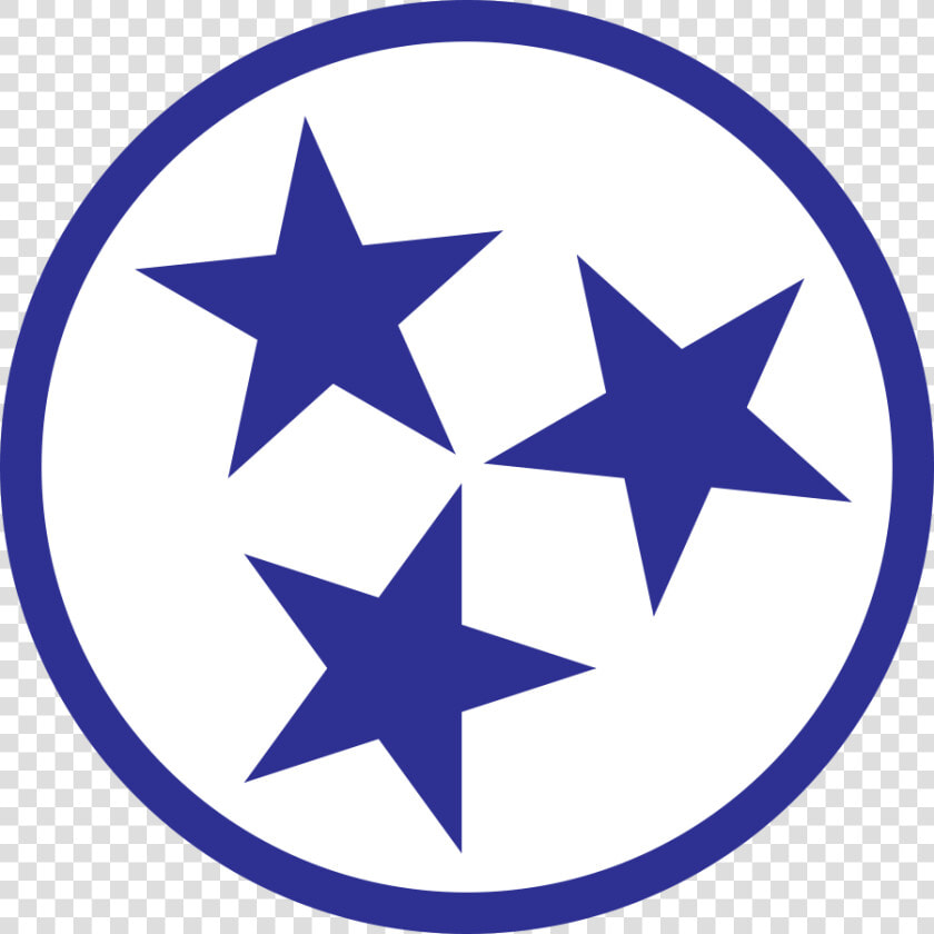 White And Blue   Tennessee Tri Star  HD Png DownloadTransparent PNG