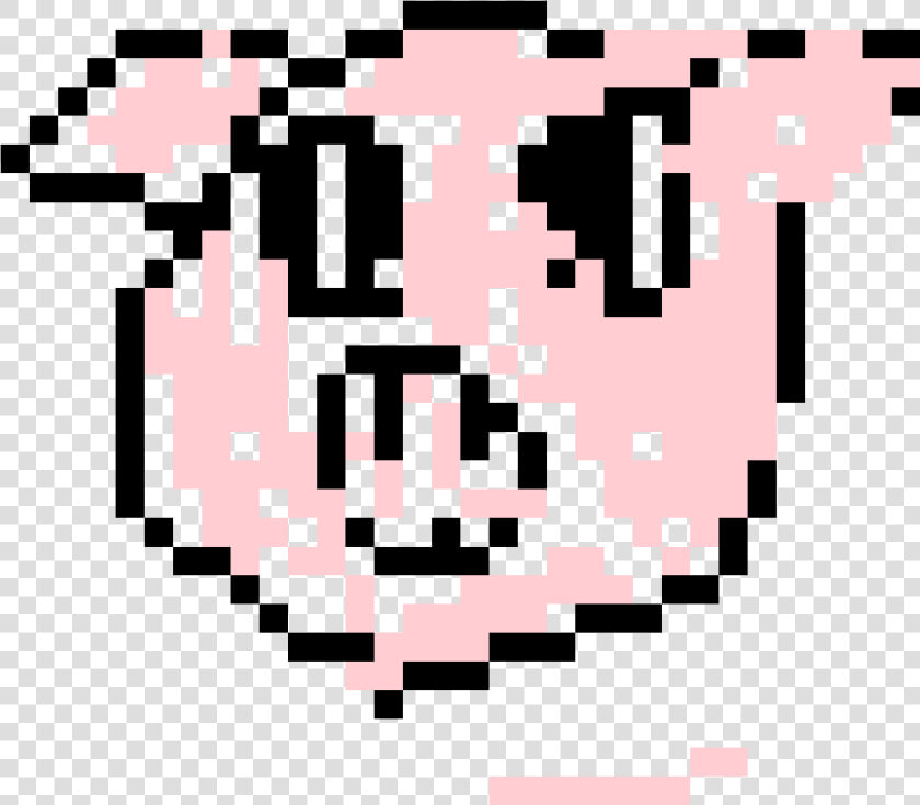Transparent Pig Face Clipart   Pixel Art Derp  HD Png DownloadTransparent PNG
