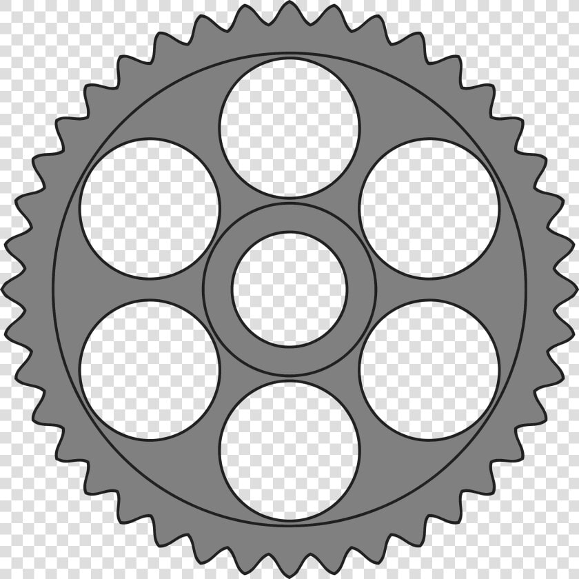 40 tooth Gear With Circular Holes Clip Arts   Gear With 40 Teeth  HD Png DownloadTransparent PNG