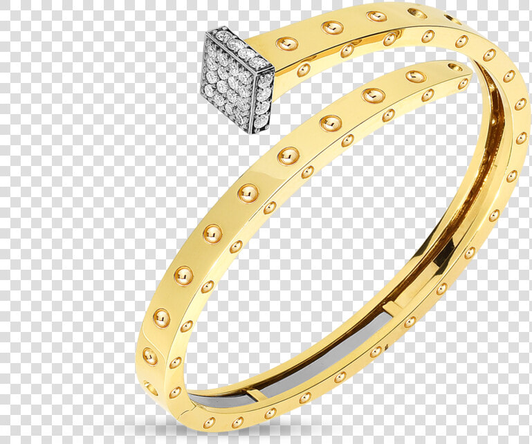 Roberto Coin 18k Yellow Gold   Roberto Coin Bangles  HD Png DownloadTransparent PNG