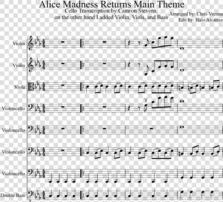 Alice Madness Returns Music Sheet  HD Png DownloadTransparent PNG
