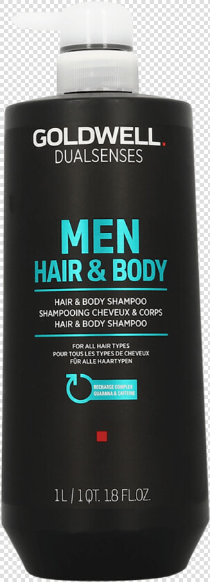 Goldwell Dualsenses Men Hair  amp  Body Shampoo 1000ml   Goldwell Topchic  HD Png DownloadTransparent PNG