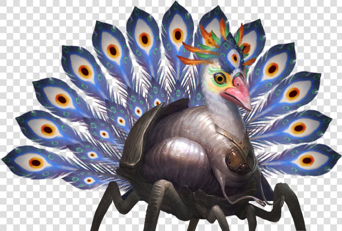 Peacock With Plastic Spoons  HD Png DownloadTransparent PNG