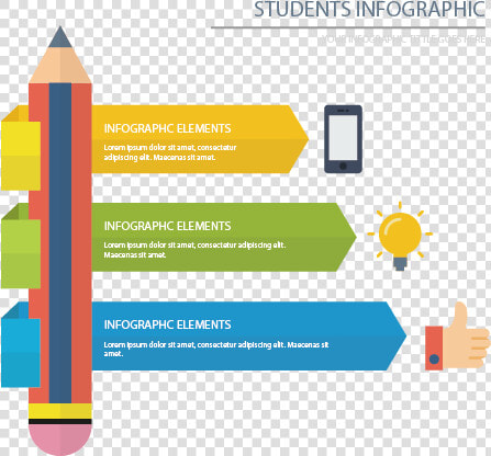 Infographic Pen Vector Student Education Icon Clipart   Infografias Sobre Los Estudiantes  HD Png DownloadTransparent PNG