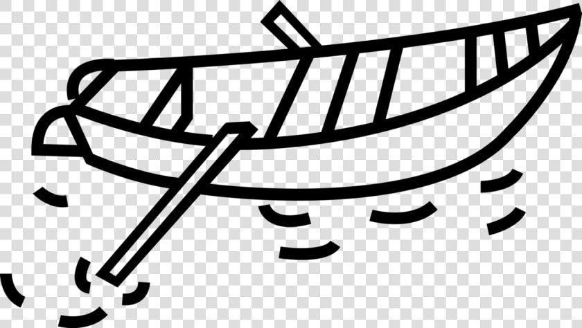Vector Illustration Of Rowboat Or Row Boat Watercraft   Nasreddin The Ferry Man  HD Png DownloadTransparent PNG