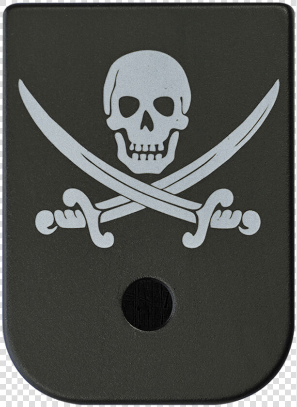 Calico Jack Titanium Black Traditional Finish Mag Plate   Logo Goonies Never Say Die  HD Png DownloadTransparent PNG