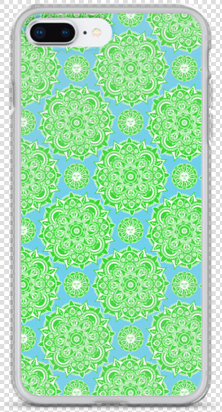 Blue Green Sun Henna Iphone Case   Mobile Phone Case  HD Png DownloadTransparent PNG