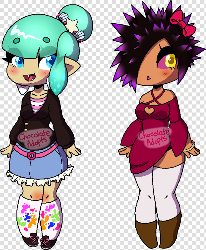  splatoonadoptable  splatoonadopt  splatoon  inkling   Splatoon Sea Urchin Oc  HD Png DownloadTransparent PNG