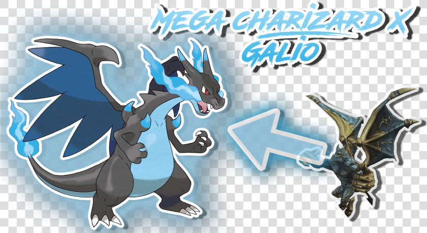 Mega Charizard X Galio Map Skins   Pokemon Mega Charizard  HD Png DownloadTransparent PNG