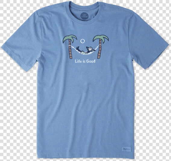 Men S Jake Hammock Chill Crusher Tee   Life Is Good Beach  HD Png DownloadTransparent PNG