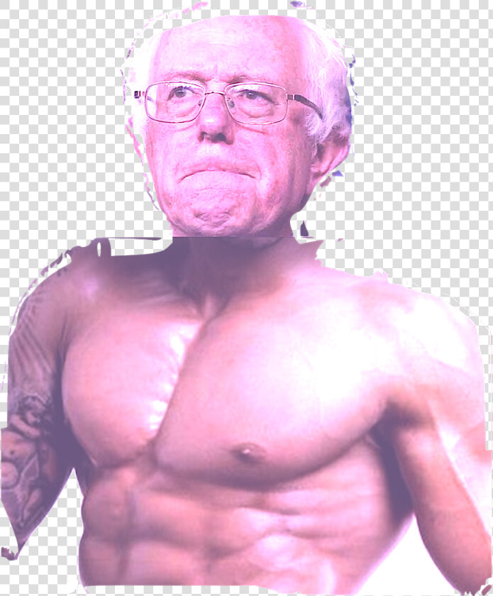 Bernie Sanders With Muscles  HD Png DownloadTransparent PNG