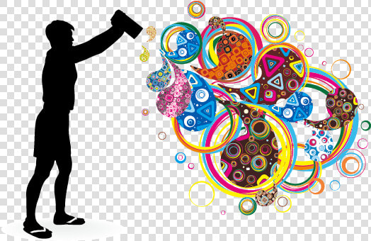 Abstract Silhouette Figures Png Download   People Artist Png  Transparent PngTransparent PNG