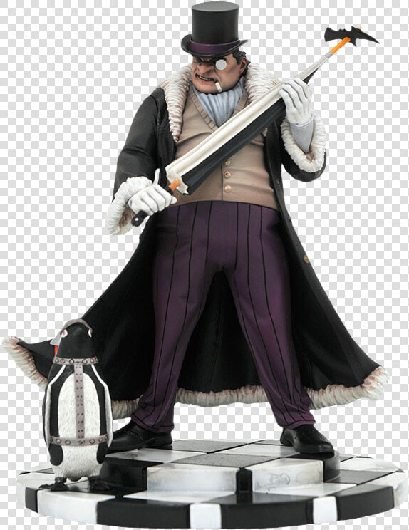 Penguin Dc Gallery 9” Pvc Diorama Statue   Birds Of Prey Harley Quinn Figure  HD Png DownloadTransparent PNG