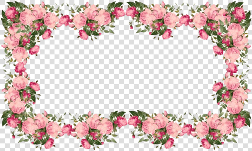 Png Flower Borders   Pink Flower Border Transparent Background  Png DownloadTransparent PNG