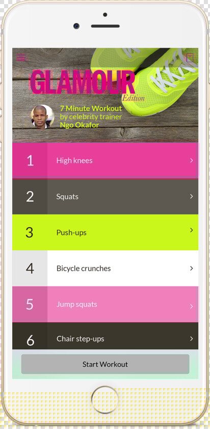 7 Minute Workout Glamour Edition  HD Png DownloadTransparent PNG