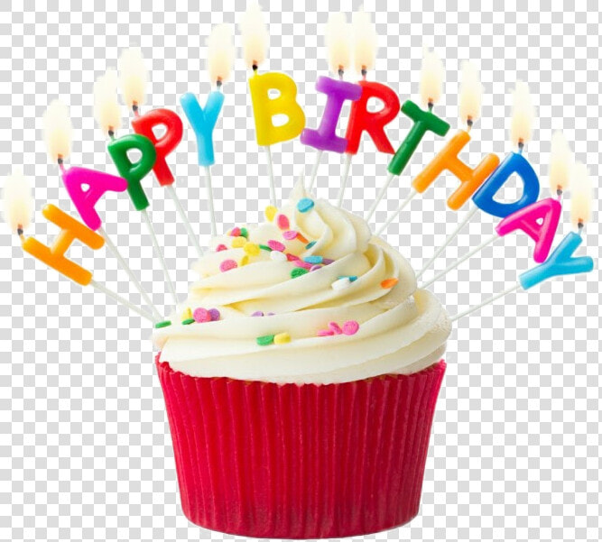  birthday  colorful  happy  happybirthday  cupcake   Birthday Cupcake  HD Png DownloadTransparent PNG