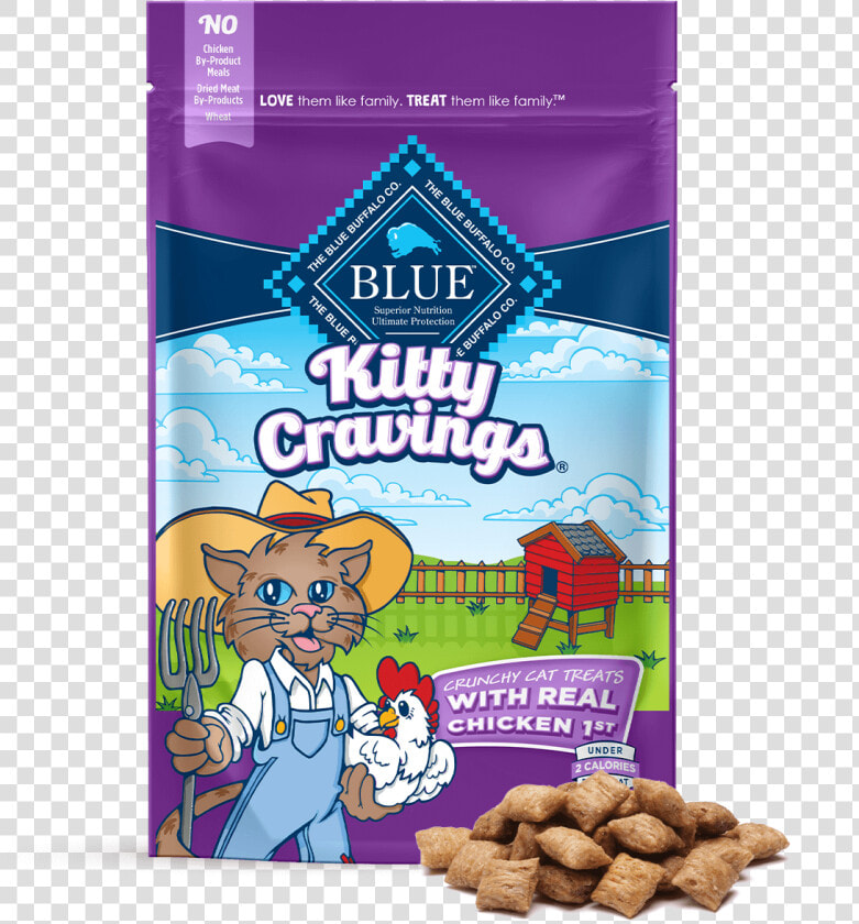 Blue Kitty Cravings Real Chicken Cat Treats   Blue Buffalo Dog Food  HD Png DownloadTransparent PNG