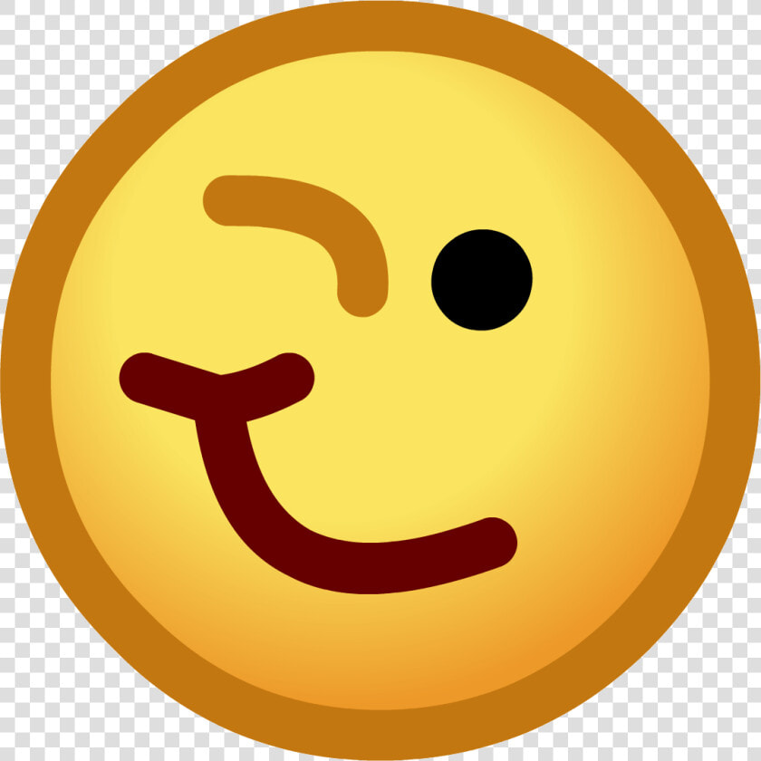 Image Smiley Face Winking Images Clip Art Image   Club Penguin Emotes Png  Transparent PngTransparent PNG