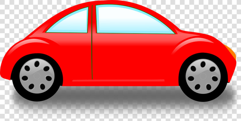 Car  Vehicle  Automobile  One Door  Side  Red   Red Car Clip Art  HD Png DownloadTransparent PNG