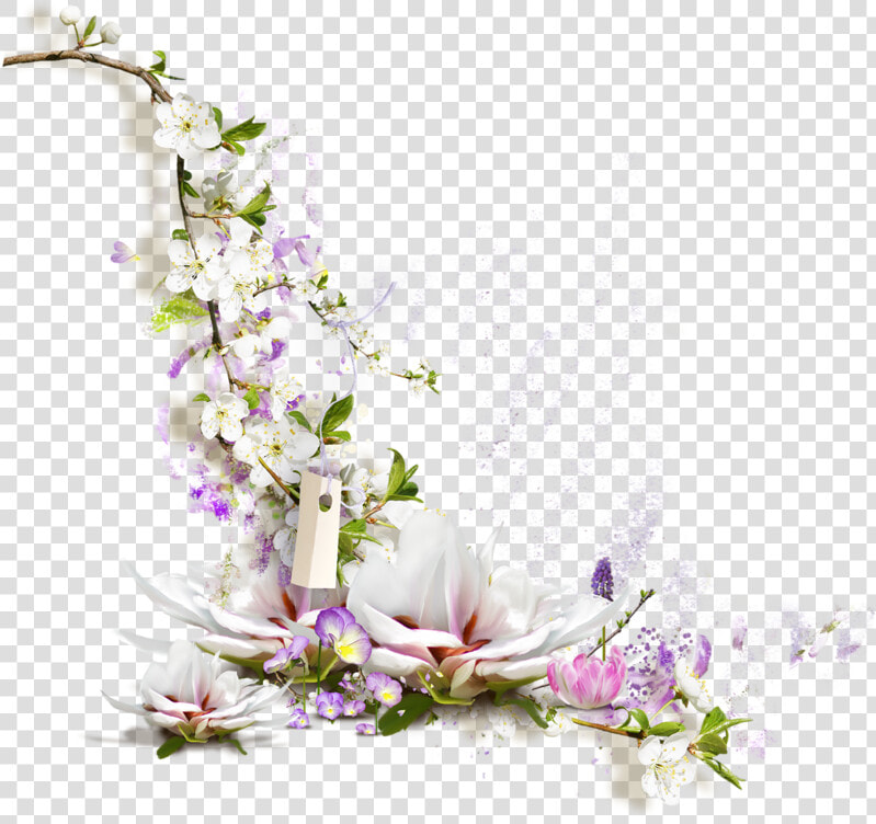 Page 242 Flower Border Png  Borders For Paper  Flower   Fleurs Coin De Page  Transparent PngTransparent PNG