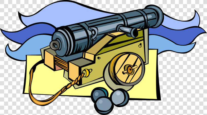 Vector Illustration Of Buccaneer Pirate Ship S Cannon   Vector Graphics  HD Png DownloadTransparent PNG