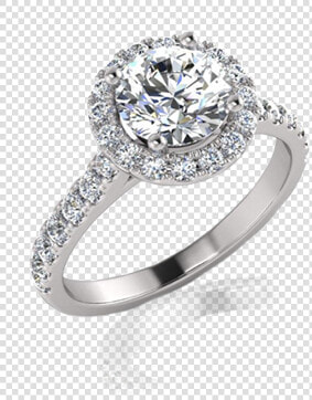 Round Brilliant Cut Halo Engagement Ring Diamond   Diamond Ring Halo Png  Transparent PngTransparent PNG