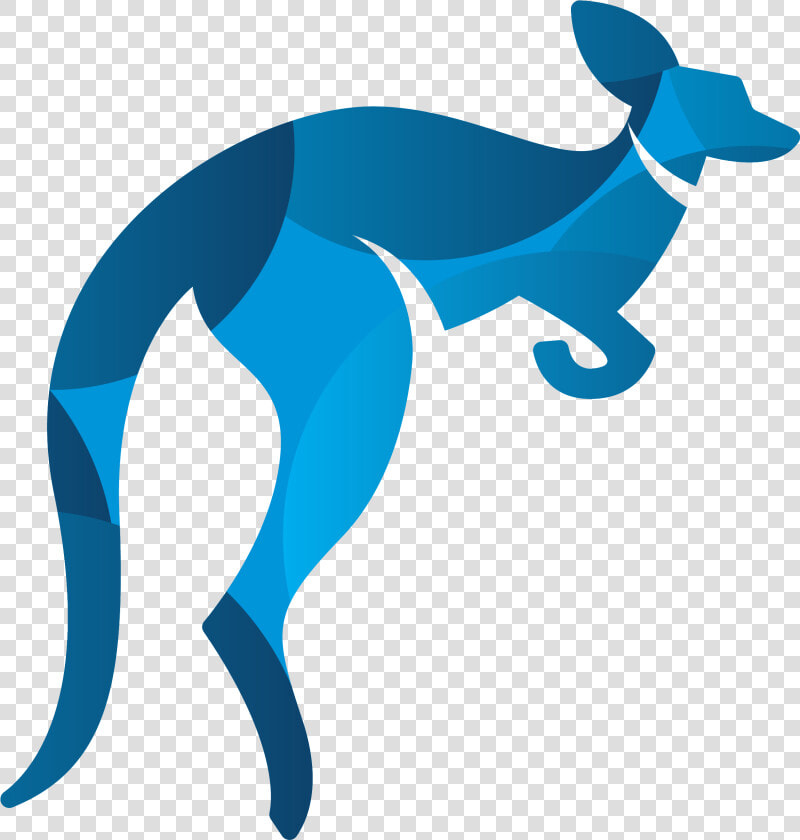 Clip Art Red Kangaroo Logo   Kangaroo With Blue Background  HD Png DownloadTransparent PNG