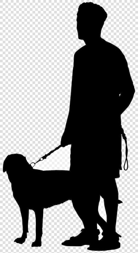 Dog Walking Silhouette Man With Transparent Background   Transparent Background Dog Silhouette  HD Png DownloadTransparent PNG