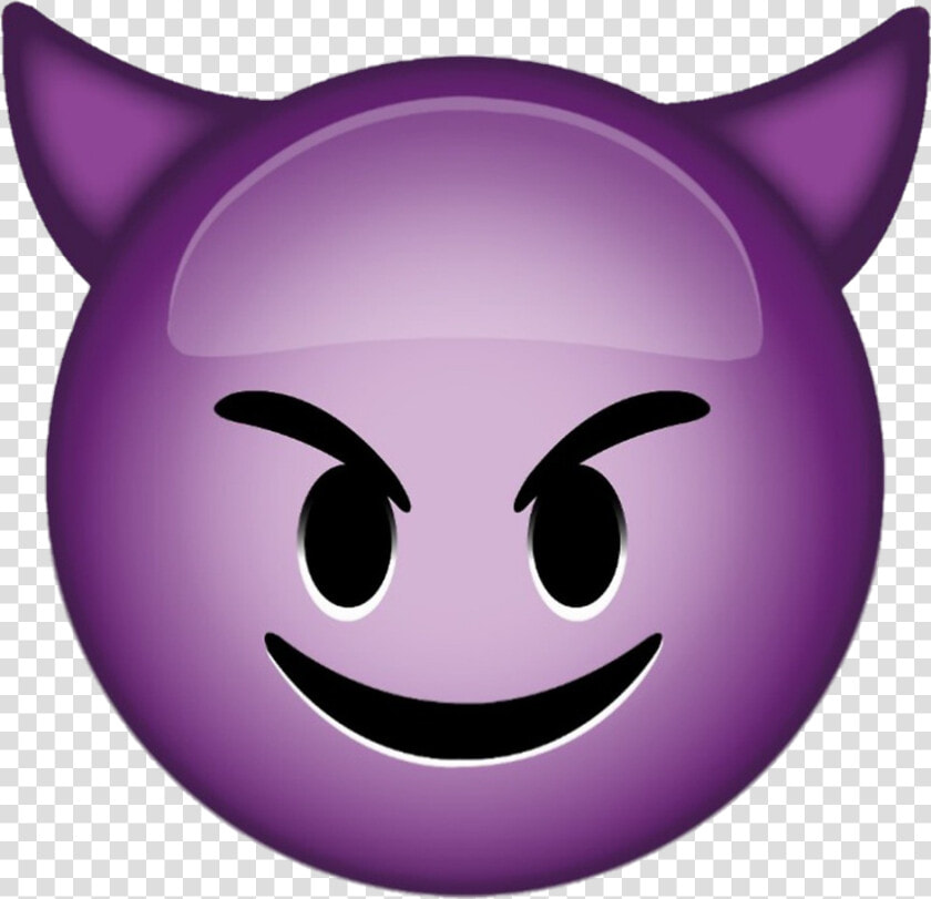  diablo  morado  emoji   Evil Emoji  HD Png DownloadTransparent PNG