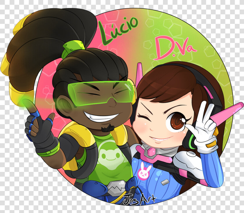 Lucio And D   Overwatch Dva X Lucio  HD Png DownloadTransparent PNG