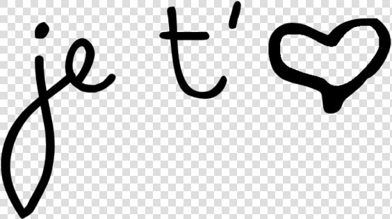 Je T Aime   Calligraphy  HD Png DownloadTransparent PNG