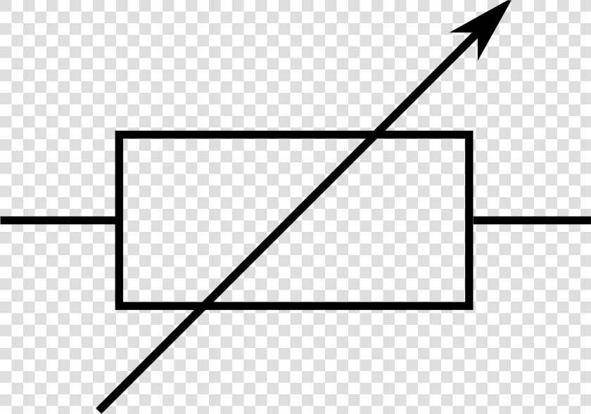 Modern Variable Power Supply Symbol Collection   Variable Resistor Circuit Symbol  HD Png DownloadTransparent PNG